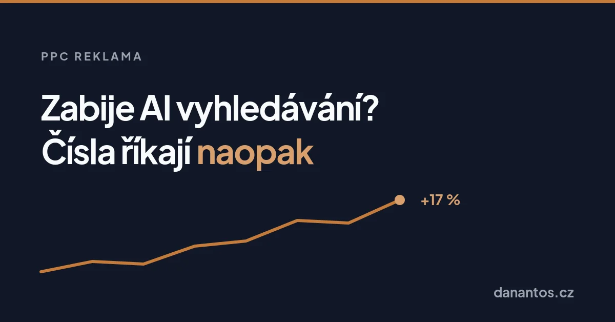 Zabije AI vyhledávání? Čísla říkají, že zatím naopak